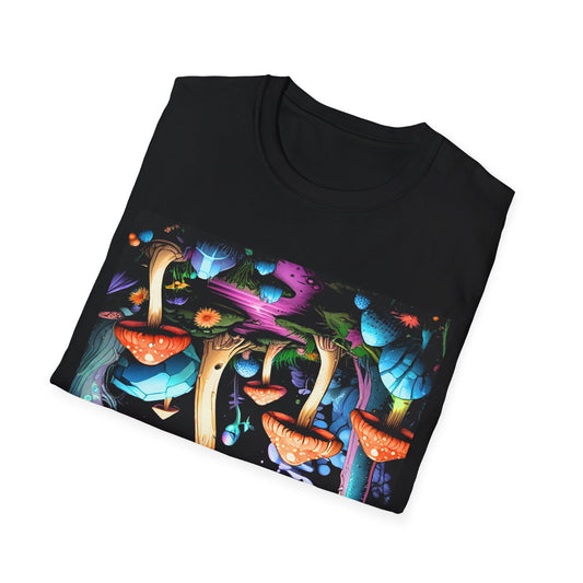 Unisex Softstyle T-Shirt - 'Reporting Live From Upside Down' Funky Graphic Tee for Trendsetters