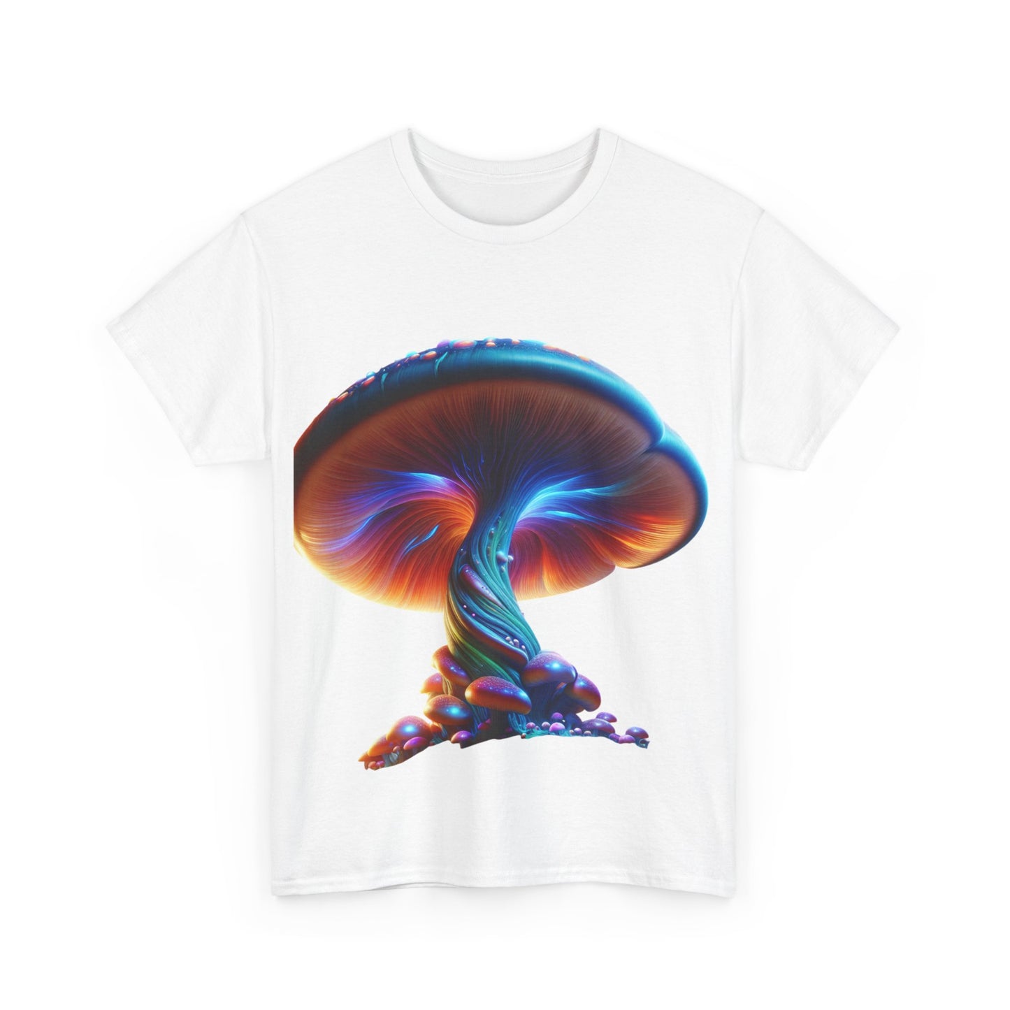 Psychedelic Mushroom Unisex Heavy Cotton Tee | Inspirational Quote T-Shirt