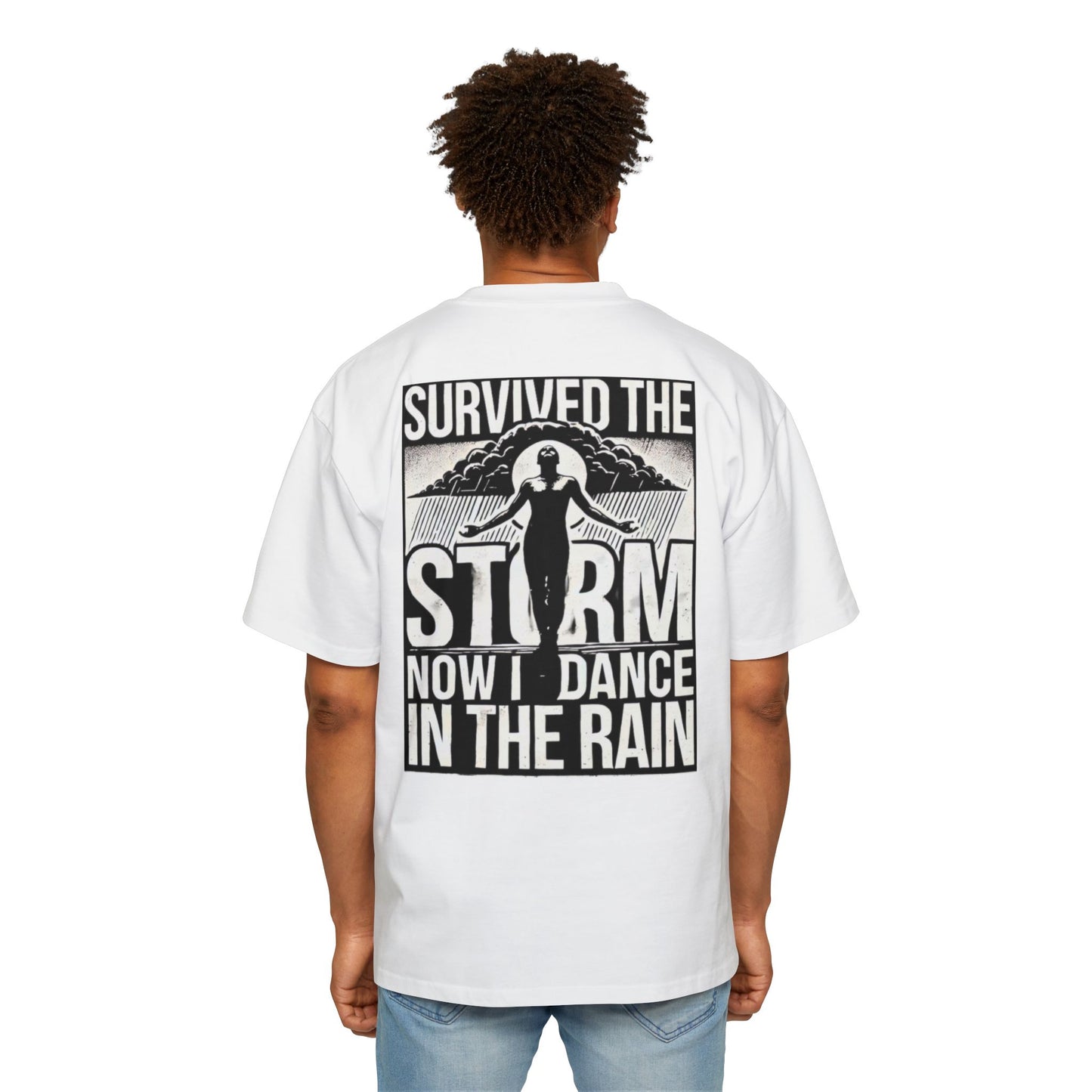 Survived the Storm Oversized Tee for Resilience and Empowerment