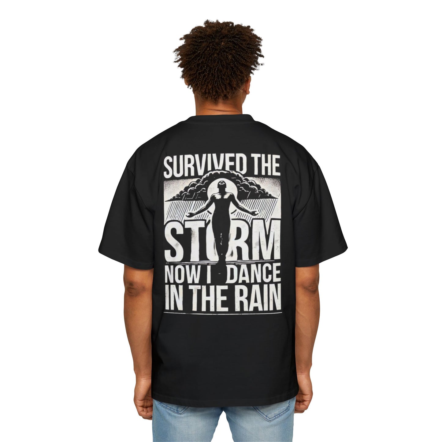 Survived the Storm Oversized Tee for Resilience and Empowerment