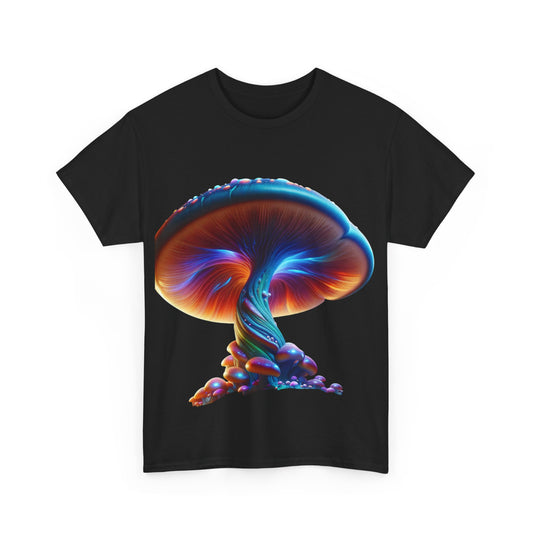 Psychedelic Mushroom Unisex Heavy Cotton Tee | Inspirational Quote T-Shirt