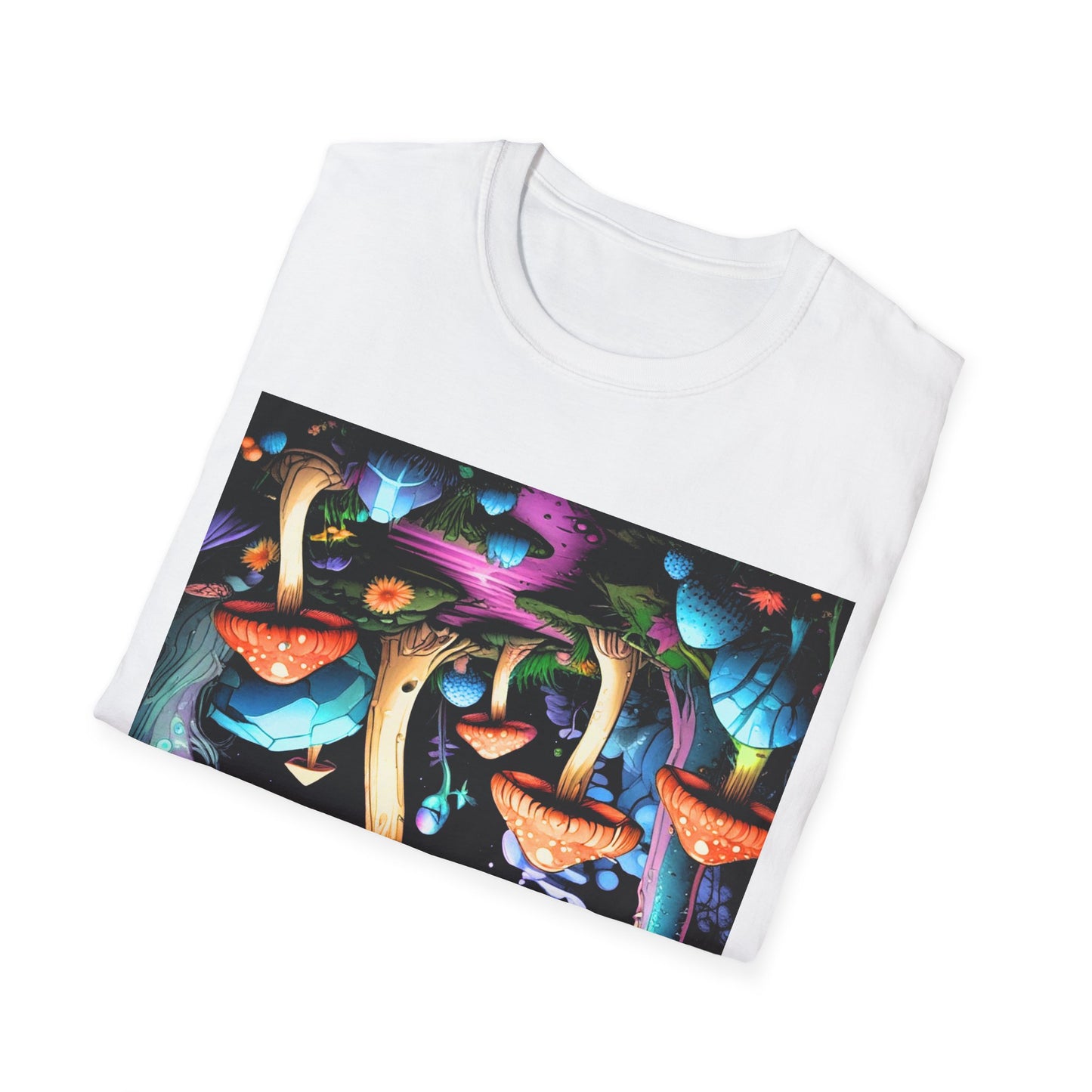 Unisex Softstyle T-Shirt - 'Reporting Live From Upside Down' Funky Graphic Tee for Trendsetters