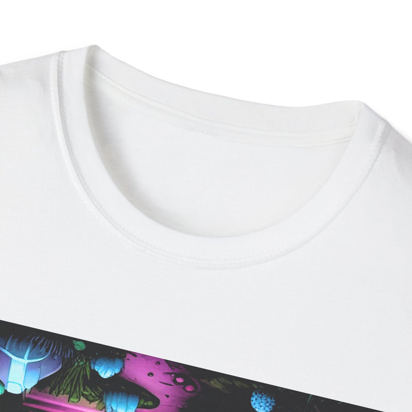 Unisex Softstyle T-Shirt - 'Reporting Live From Upside Down' Funky Graphic Tee for Trendsetters