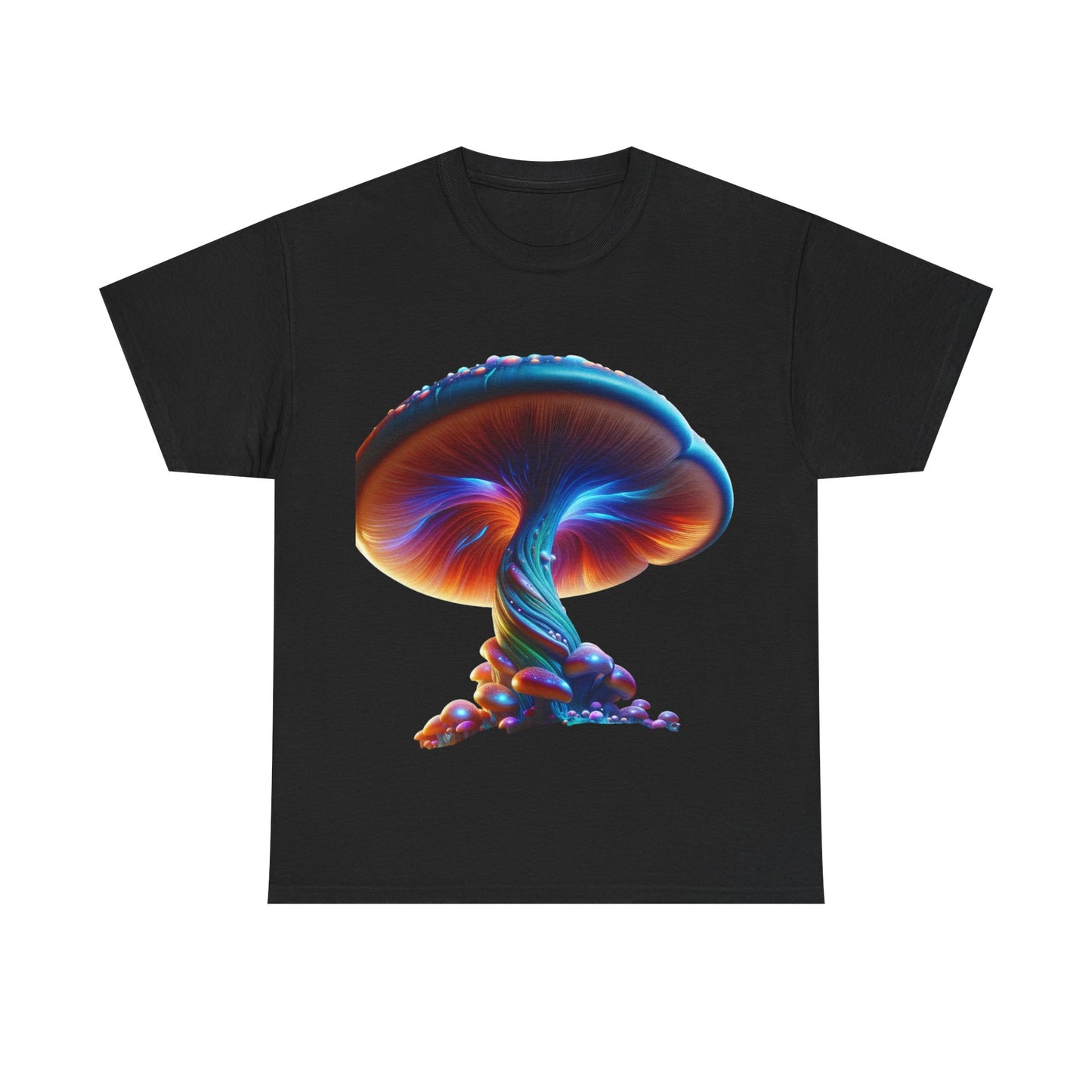 Psychedelic Mushroom Unisex Heavy Cotton Tee | Inspirational Quote T-Shirt