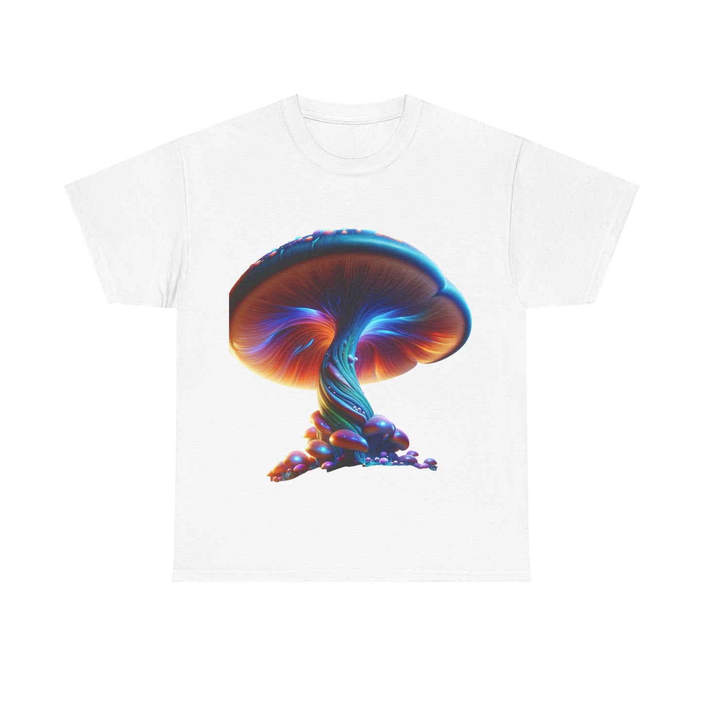 Psychedelic Mushroom Unisex Heavy Cotton Tee | Inspirational Quote T-Shirt